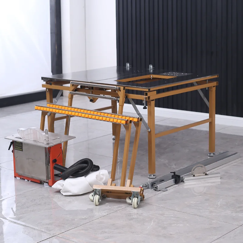 Multi-functional Woodworking Table Saw Sliding Push Folding Precision Sawing Machine 2800W Dust-free Table Cutting Machine