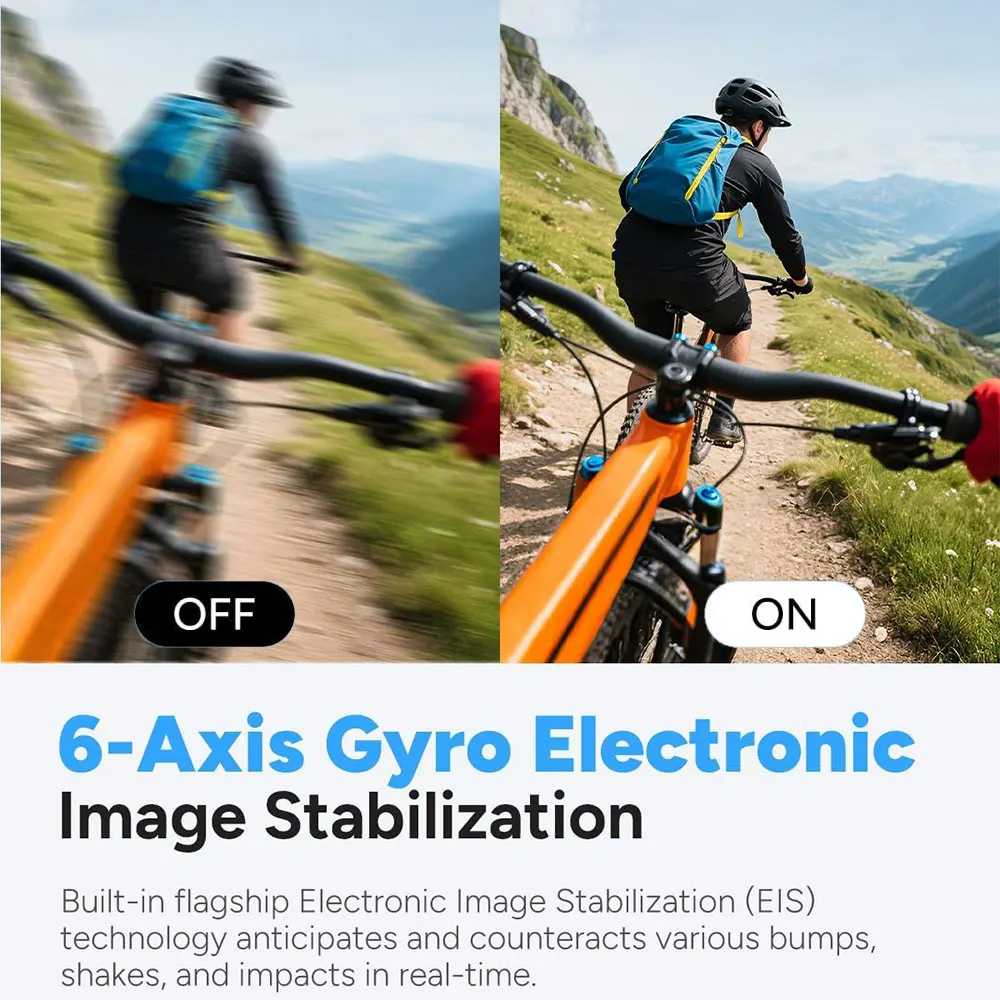 ANSVICAM 4K Mini HD Wifi Action 6-axis Stabilization Motorbike POV Camera Sports Magnetic Wearable Waterproof Thumb Cam_voghion.com