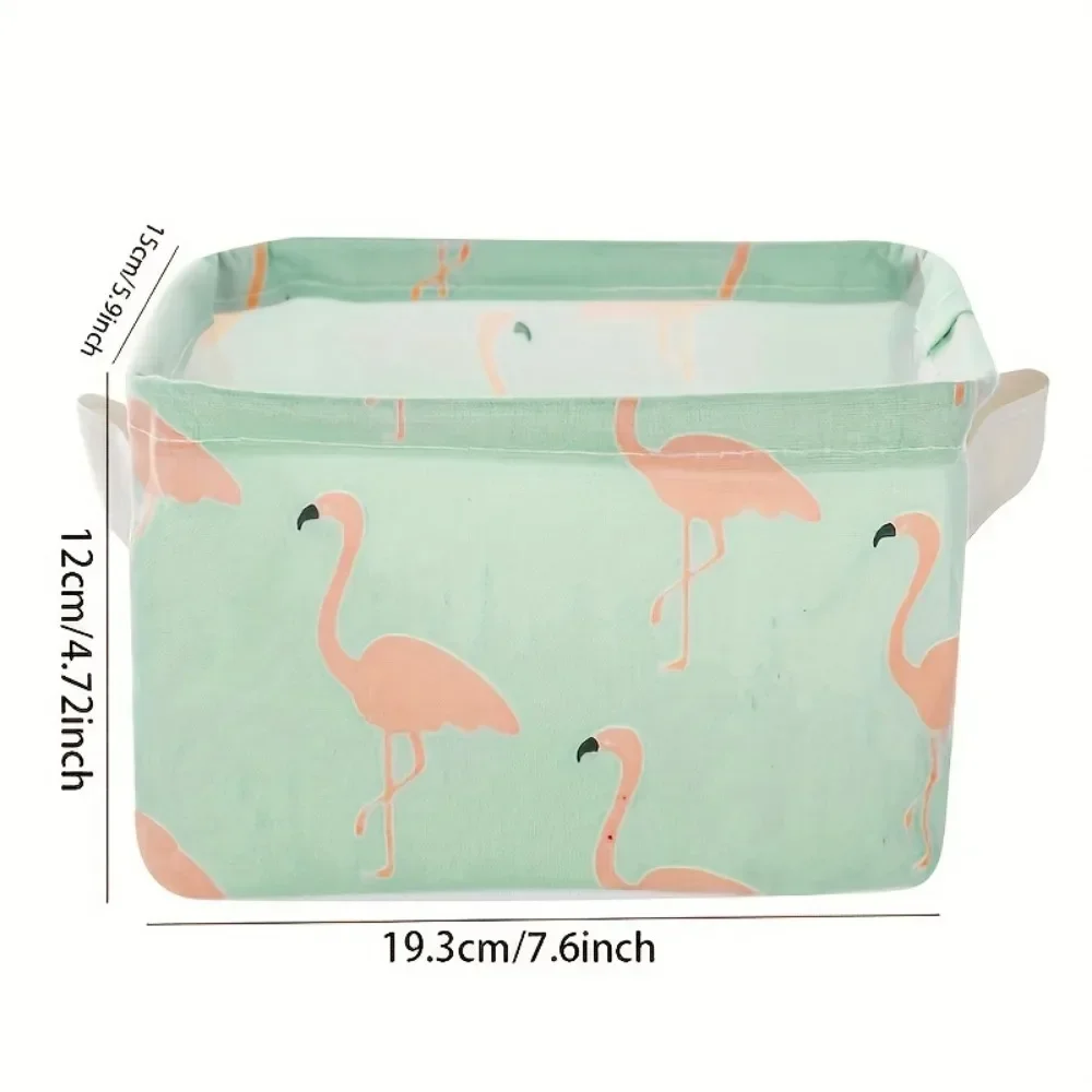 1pc Cotton Linen Fabric Waterproof Desktop Sundries Basket Storage Box Cosmetic Toy Organizer Underwear Socks Clothes Storagebag 6