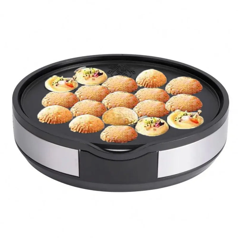 Multi-function Pancake Maker Non-stick Baking Machine with 3 Interchangeable Plates Pancake Maker for Omelette Steak Takoyaki 3