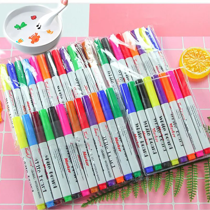 Stylo tableau blanc magique pour enfants, peinture dans l'eau, marqueur de tableau  blanc effaçable flottant, fournitures scolaires et de bureau, promotion en  gros - AliExpress