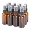 12pcs 30ml Amber Glass Spray Bottle w/ Black Fine Mist Sprayer essential oil bottles empty cosmetic containers 1