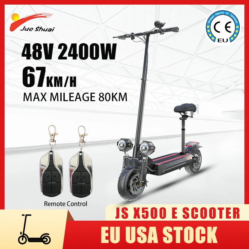 

X500 48V 2400W Electric Scooter Adults Dualtron 67KM/H Max Speed 10 Inch Tires Electric Scooters with LCD Screen For Aduls