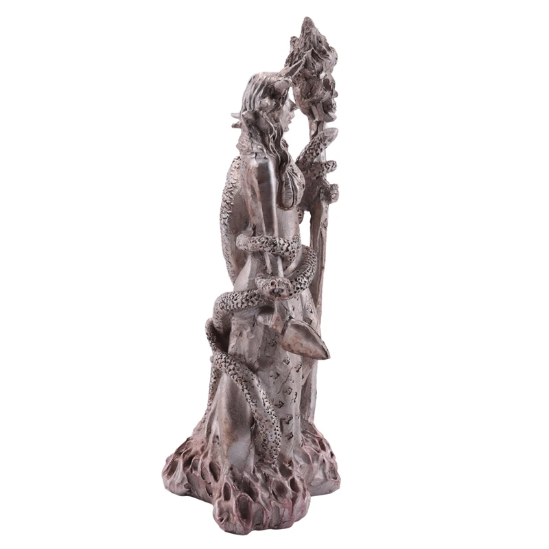 

Greek Goddess White Sorceress Witchcraft Hecate Figurine Hekate Necromancy Deity Magic Powerful Pagan Witch Statue