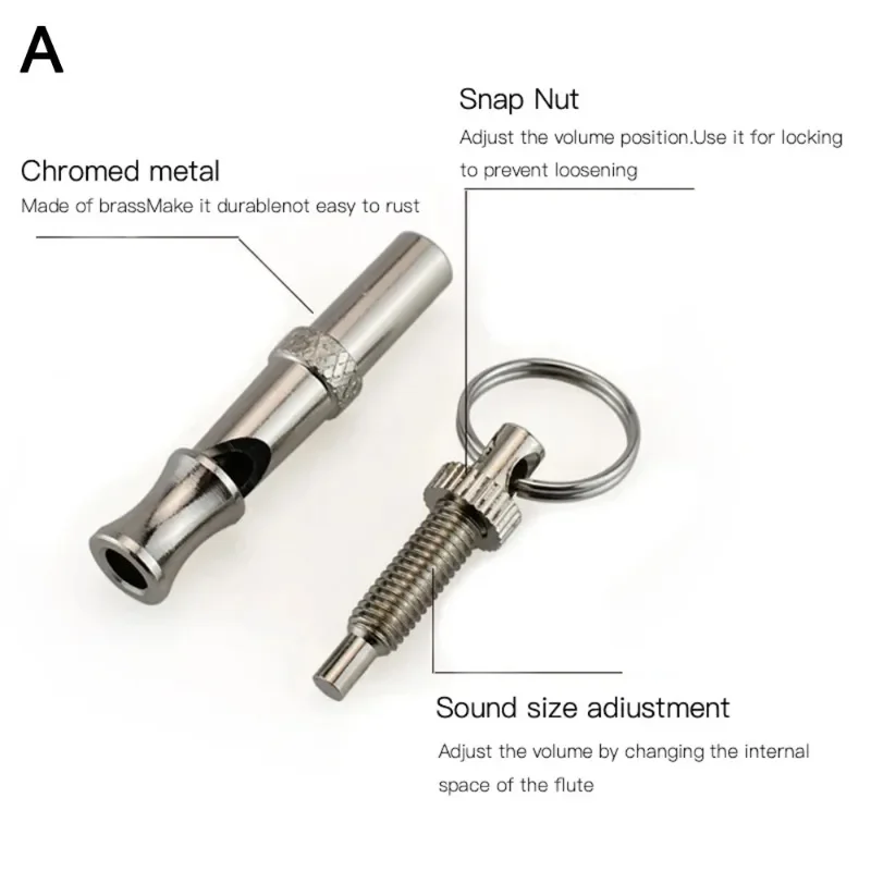 Adjustable Dog Whistle Training Obedience Whistle Sound Repeller Stop Barking Control for Dog Training Deterrent 2PC