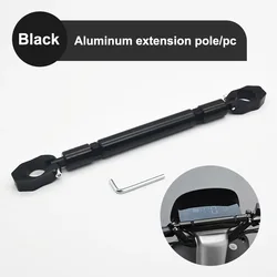 SEAMETAL Adjustable Multi-functional Aluminum Alloy Thickened Waterproof Motorcycle Balance Crossbar (Black Bold Version)
