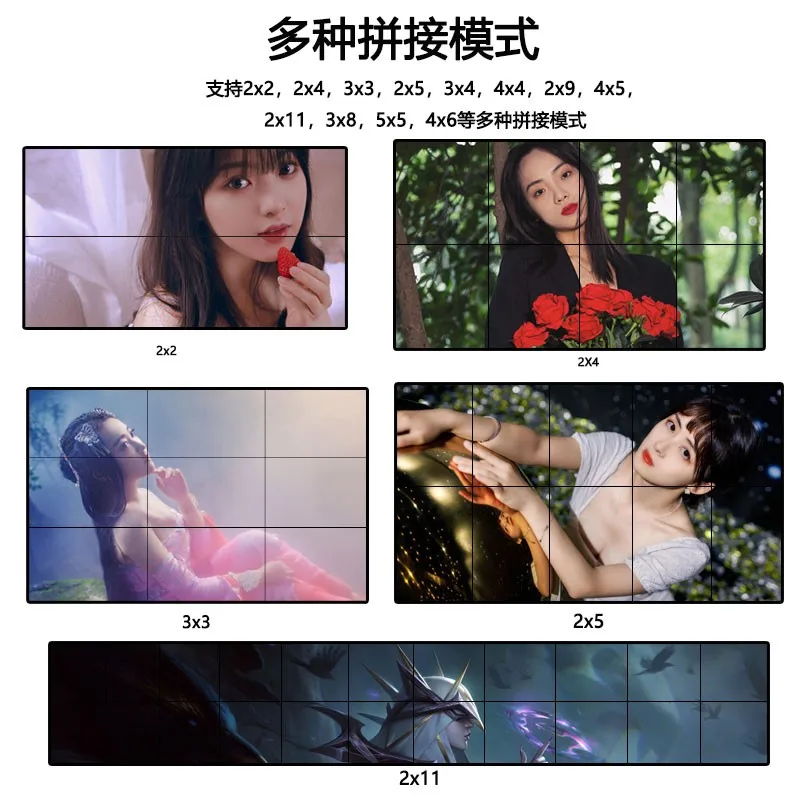 YUOUT-HDMI 비디오 월 컨트롤러, 3x4, 12 채널, TV 비디오 월 컨트롤러, 3x3, 2x4, 4x2, HDMI 비디오 프로세서