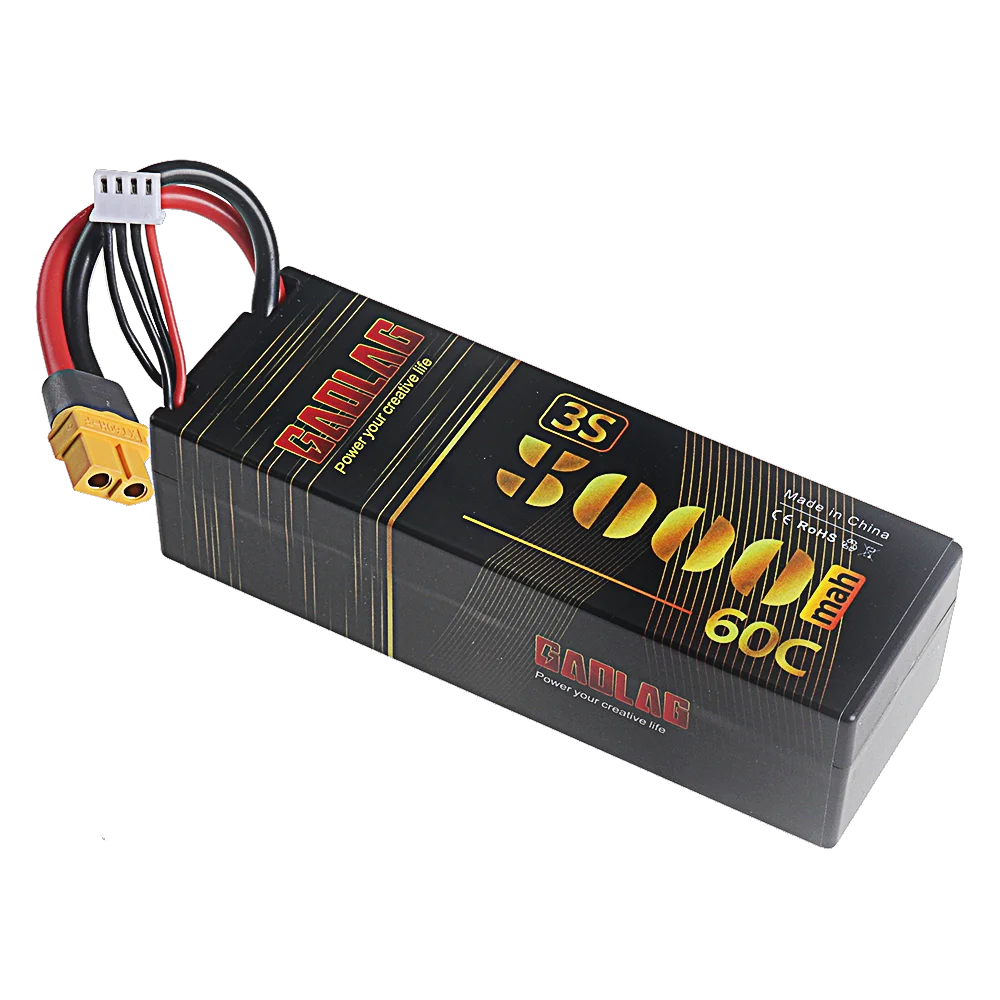 Batterie LiPo 3S 11.1V 5000mAh 60C XT60/T pour RC Drone Voiture