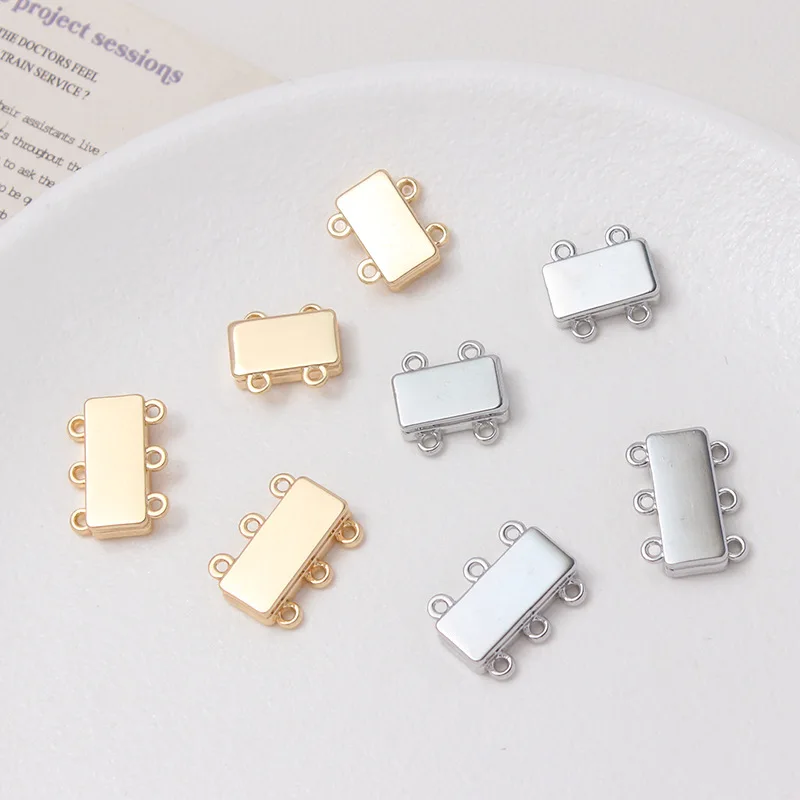 2Set Rechteck Magnetische Layered Verschlüsse Stecker Schnalle Für DIY Halskette Armbänder Schmuck Machen Liefert Zubehör Materialien – Detail 2