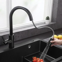 Kitchen Faucet Stainless Steel 360 Degree Rotation Water Sprayer Deck DIY Mounted Spray Tap Kitchen Sink Hot Cold