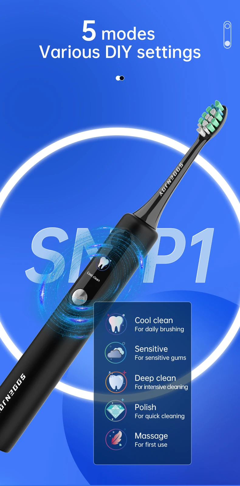 nova escova de dentes elétrica