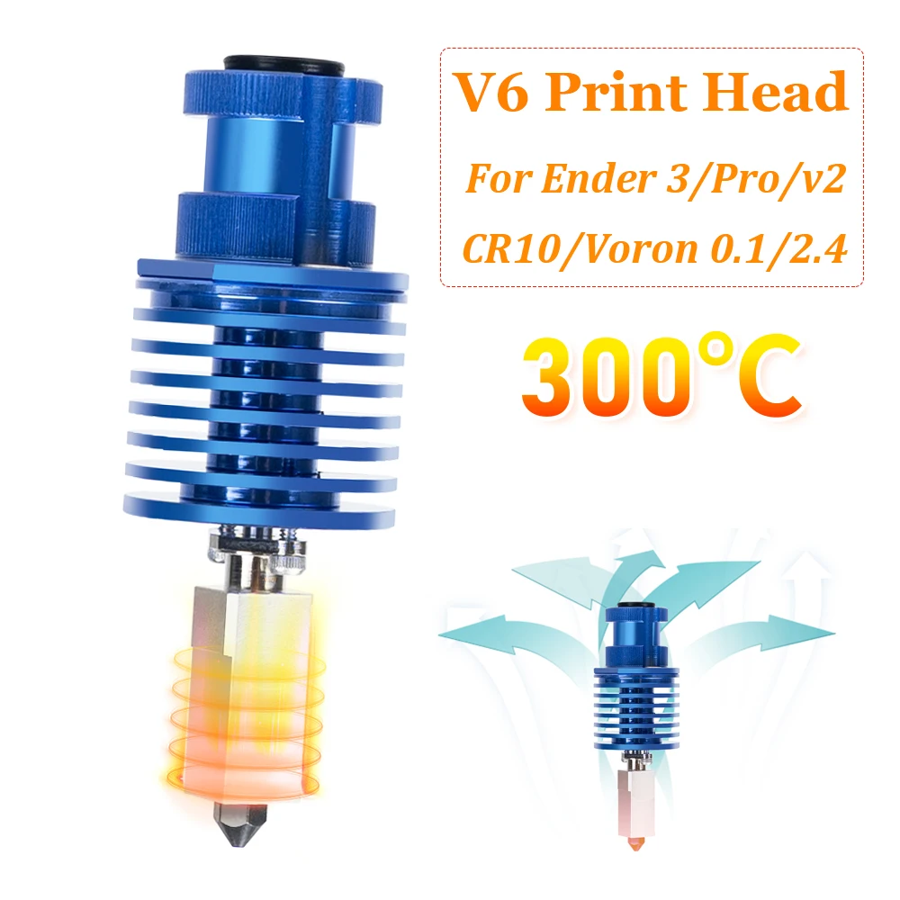 Cabeça de impressão de alta velocidade atualização v6 kit hotend para ender 3/nder 3 pro/voron 2.4 extrusora hi-end j-head para prusa ender 3 v2/cr10