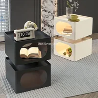 Chambre tables De chevet lit d'appoint nordique moderne coin Table basse Table De chevet étroite tiroir Mesa De Noche dortoir meubles 5