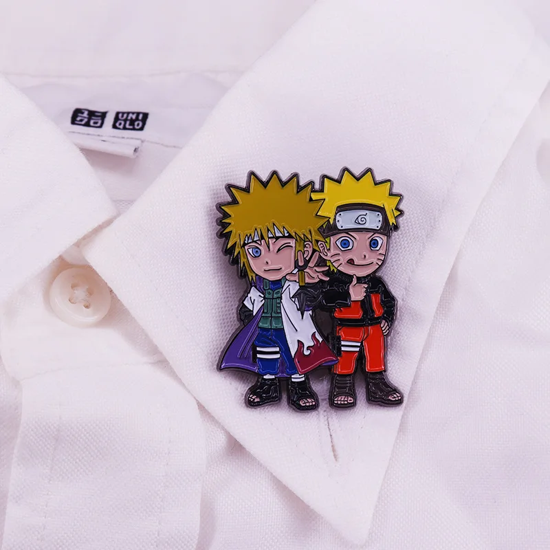 Naruto Uzumaki E Uzumaki Boruto Pai E Filho Fotografia Lapela Pinos Mochila  Jeans Esmalte Broche Emblema