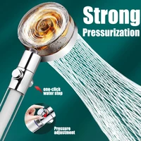 Propeller Showerhead Water-saving Bathroom Shower Accessory Rainfall High Pressure Shower Nozzle Universal Adapter 1