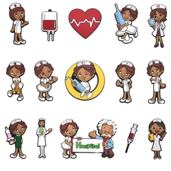 Hot 1Pcs Cute Doctor Nurse Shoe Charms Pin for Croc Accessories Boys Girls Kids Women Teens Christmas Birthday Party Favo