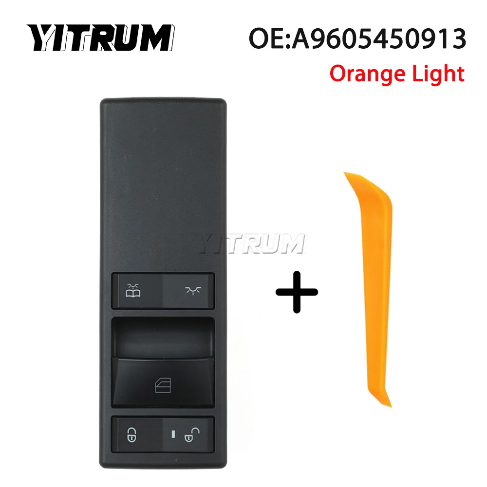 YITRUM A9605451213 A9605450913 9605451213 9605450913 Power Window push button switch For Mercedes Benz Truck Actros MP4