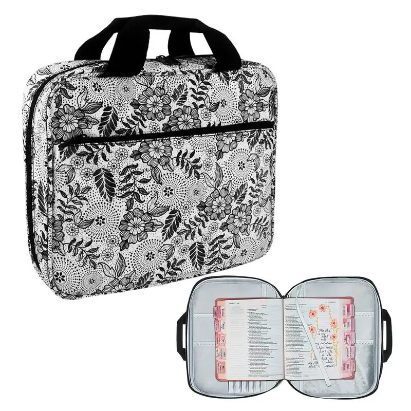 Coldinair Outer Space Bible Cover For Kids - Galaxy Pattern Bible Carrying Case With Handle