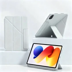 Premium Smart Fold PU Leather Stand Magnetic Cover for Pad Pro 12.7 2025 (GRAY)