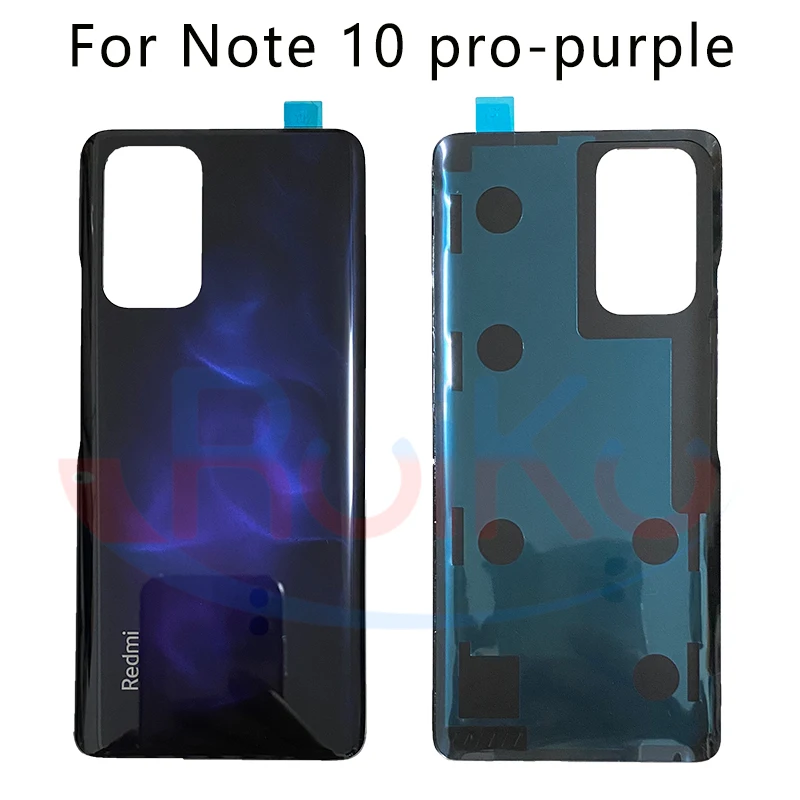 New For Redmi Note 10 Pro Back Battery Cover Glass Rear Door Housing Replacement for Redmi note 10 pro Middle Frame frame mobile phone Housings & Frames