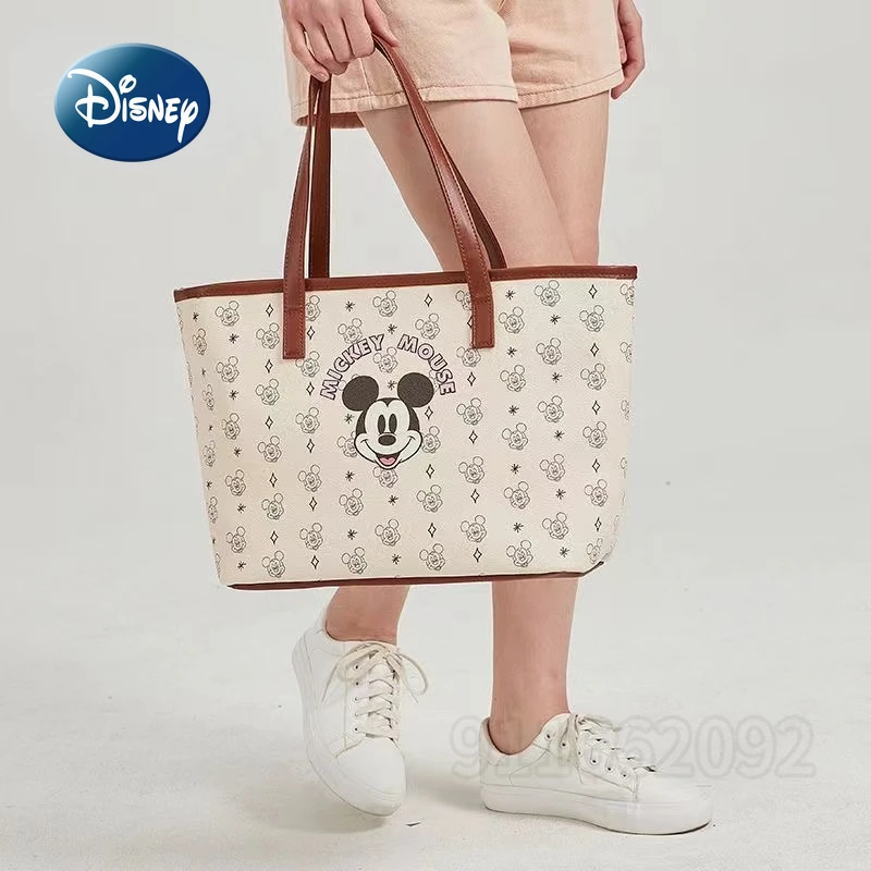 Disney Mickey New Women's Handbag Luxury Brand Original Women's Shoulder Bag Cartoon Women's Bag Large Capacity High Quality