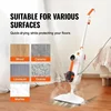 VEVOR Steam Mop Sweeper, 8-in-1 Hard Wood Floor Cleaner with 7 Replaceable Brush Heads,with 2 pcs Machine Washable Pads 6