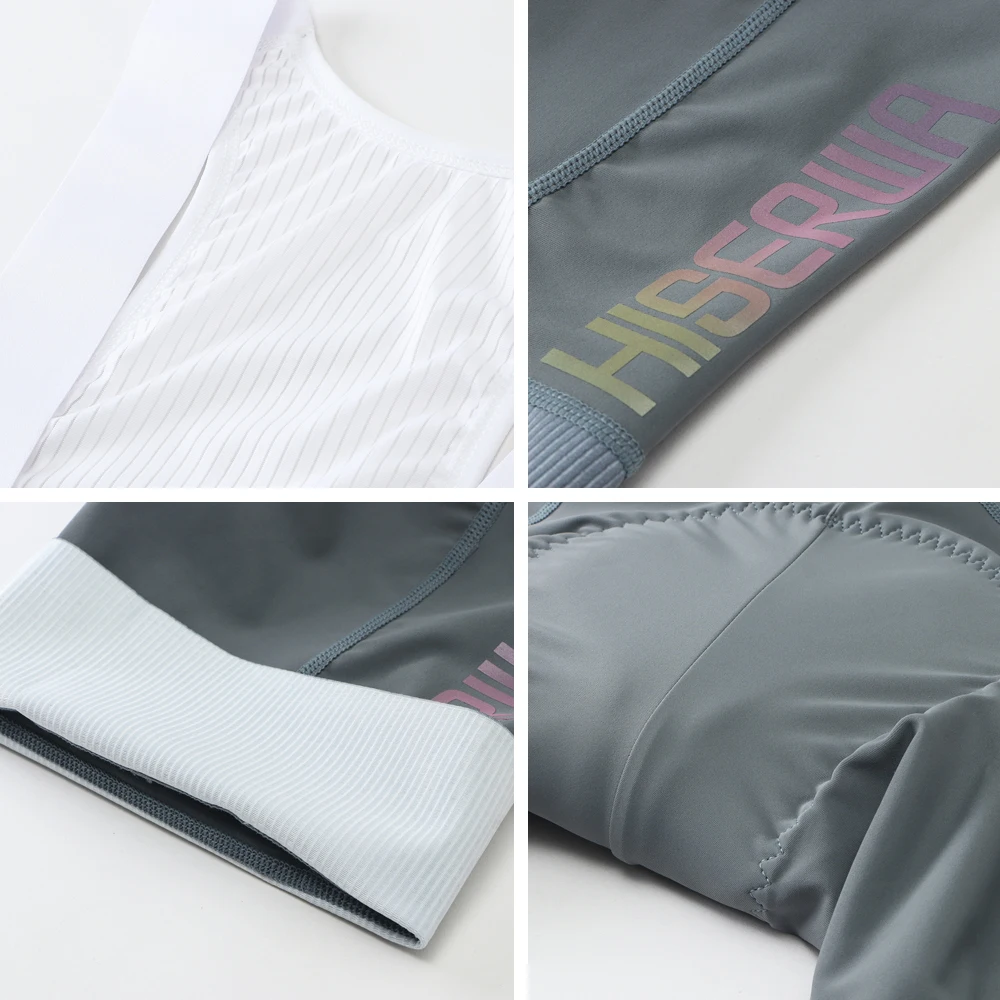 Men Cycling Bib Shorts Mountain Bike Bib Shorts 7H Pro Team Elastic Interface Pad Men MTB Cycling