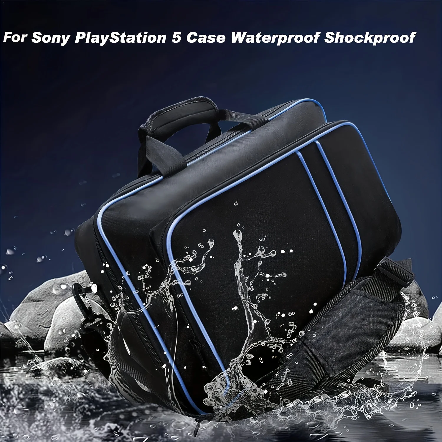 Carrying Case Compatible with PlayStation5 Console Digital/Disk Edition Travel Bag For PS5