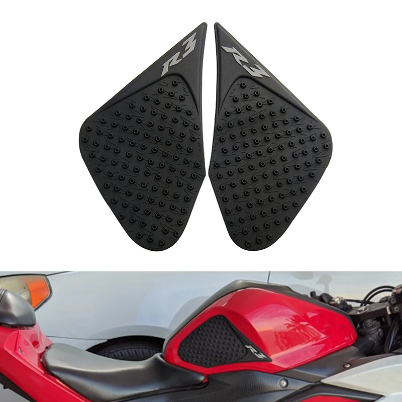 

For Yamaha YZF-R3 R3 Anti slip Tank Pad YZF R3 R 3 2015 2016 Protector Stickers Side Gas Knee Grip Traction Pads Stickers