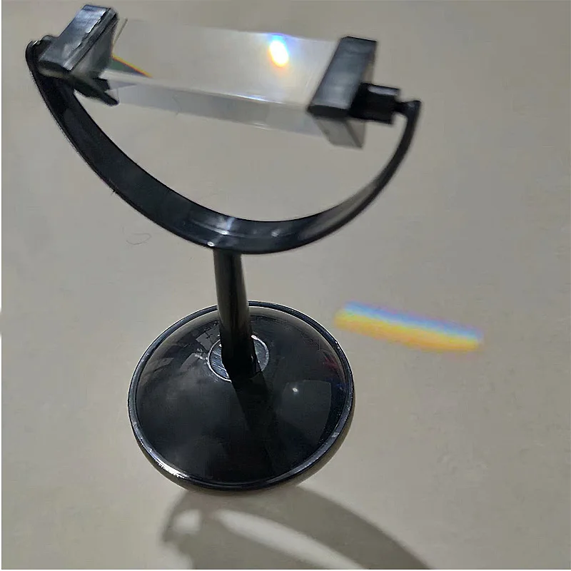 

K9 Prism with Bracket, Physical Optical Instrument, Mitsubishi Mirror for Student Experiment, Factory Photography