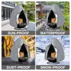 Waterproof Patio Hanging Egg Chair Cover Windproof Swing Egg Chair Cover Egg Chair Slipcover With Zipper and Adjustable Hem Cord 5