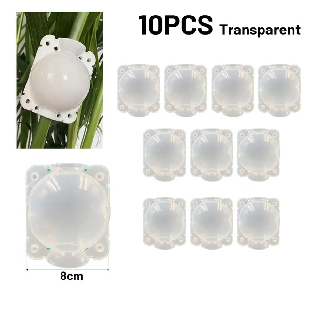 10Pcs Clear 8CM
