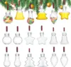 1Pc Clear Plastic Christmas Ball Bottle Filled Ornament Xmas Tree Hanging Pendant Xmas Party Home Decor Gift for Drink Juice 1