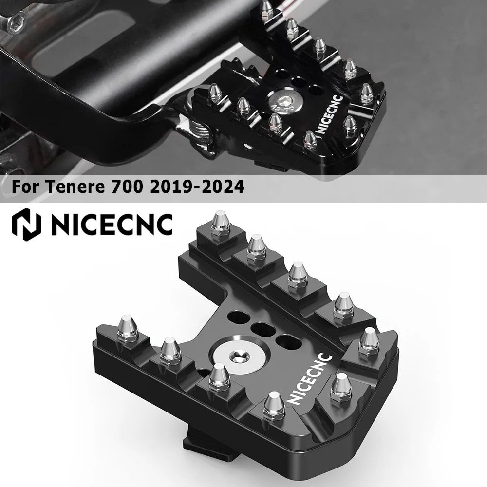 2019-2024 pour Yamaha Tenere 700 accessoires moto levier de frein Extension pédale étape pointe plaque agrandir Extender