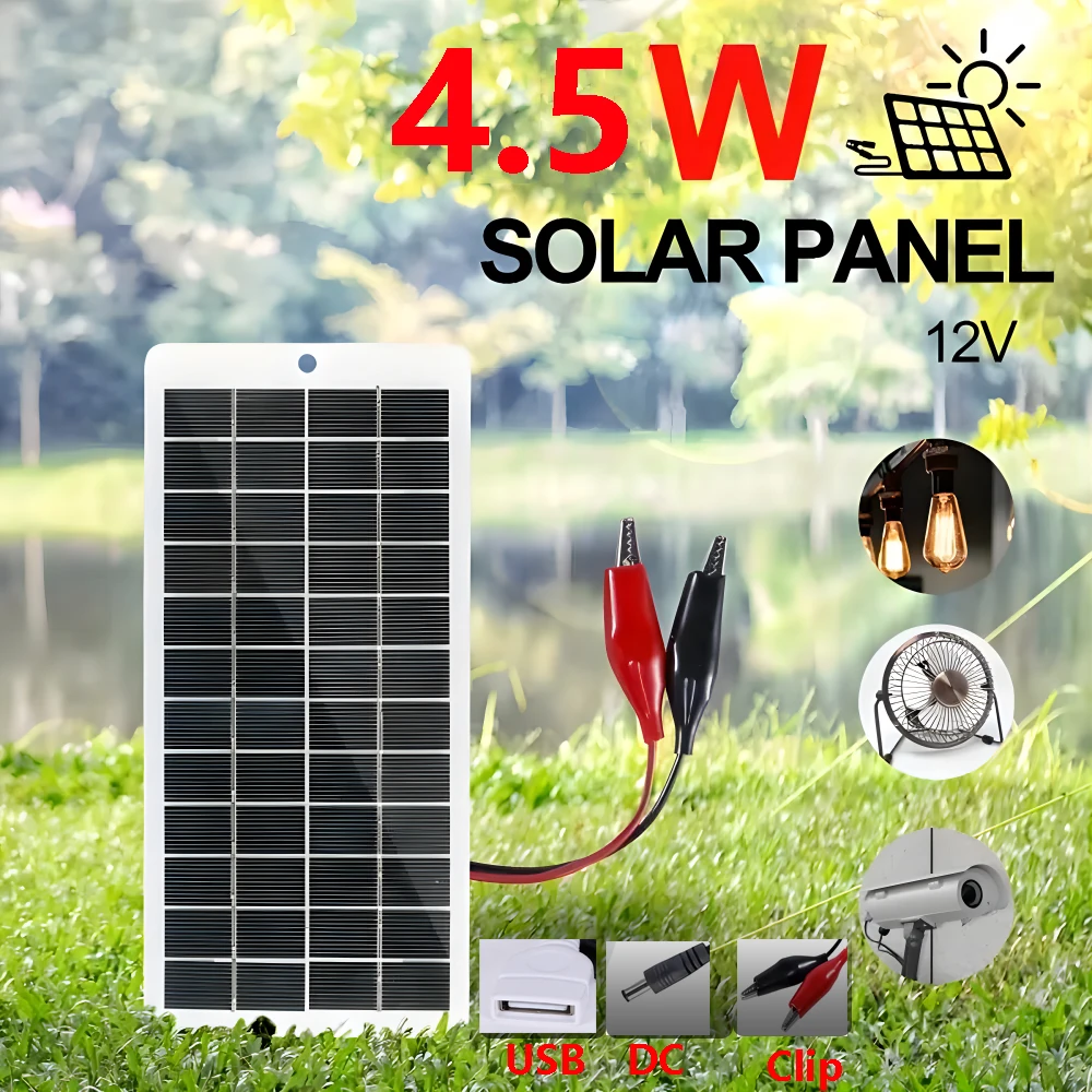 1SolarPanel45W12VOutdoorDIYSolarBatteryCharger