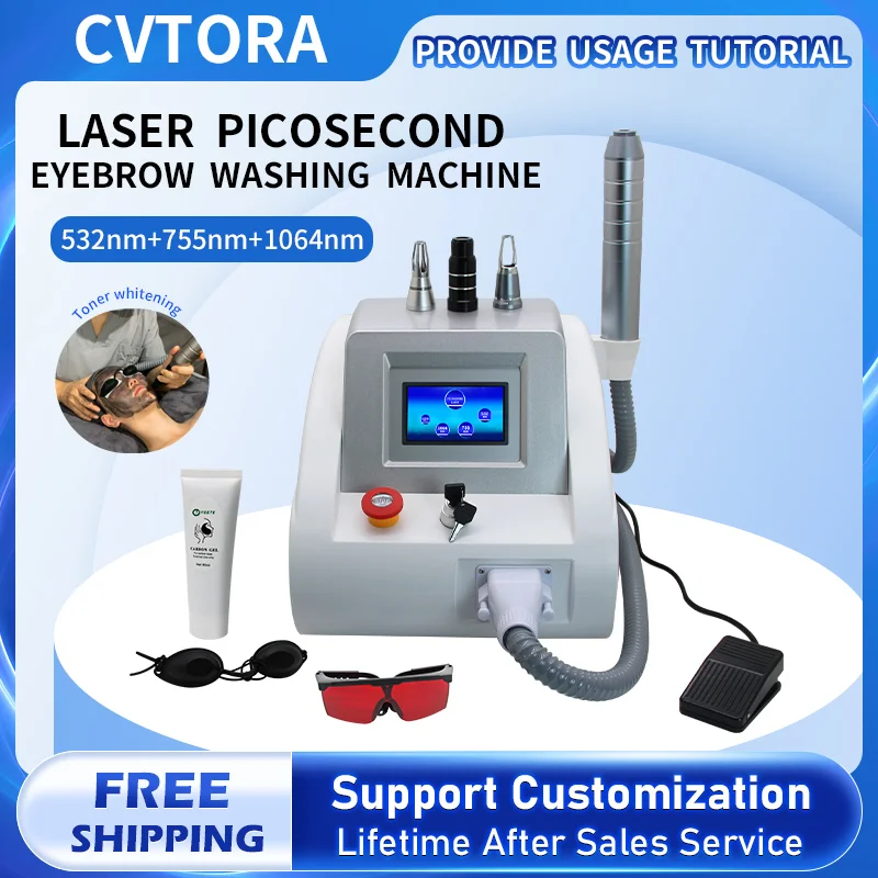 Q Switch ND Yag Laser Picosecond Pen 532nm 755nm 1064nm Facial Clean Tool Remove Freckles Moles Acne BlackfaceDoll