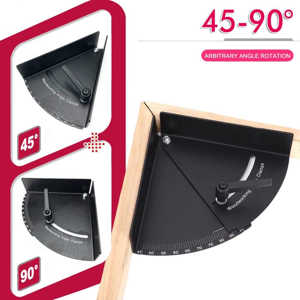 22.5&deg;-180&deg; Degree Adjustable Angle Finder Protractor Woodworking Angle Clamp Woodworking Stainless Steel Protractor