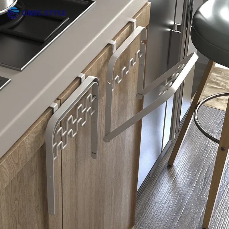 

Foldable Cabinet Door Garbage Bag Holder - Kitchen Plastic Bag Dispenser and Sorting Trash Bin Stand Trash Can Kitchen