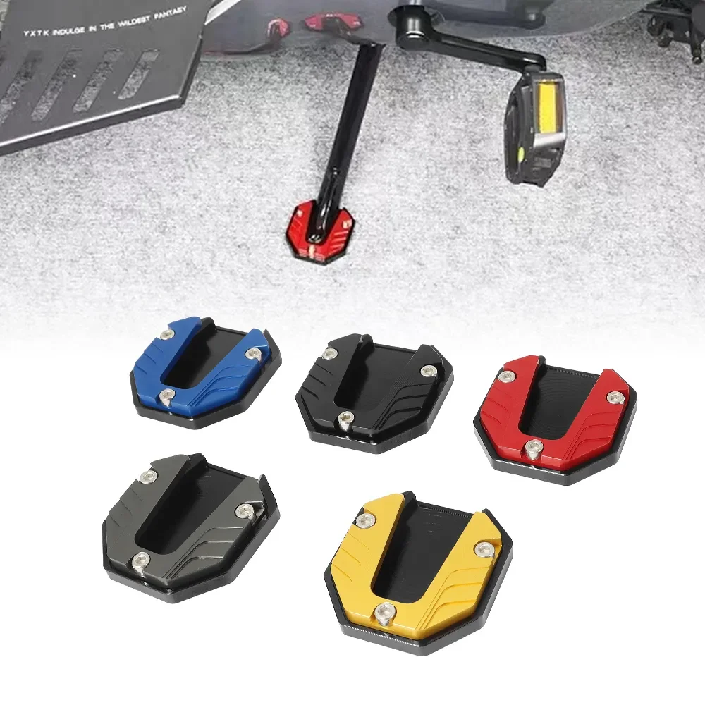 

Universal Scooter Motorcycle Bike Kickstand Extender Foot Side Stand Extension Pad Support Plate Anti-skid Enlarged Base Parts