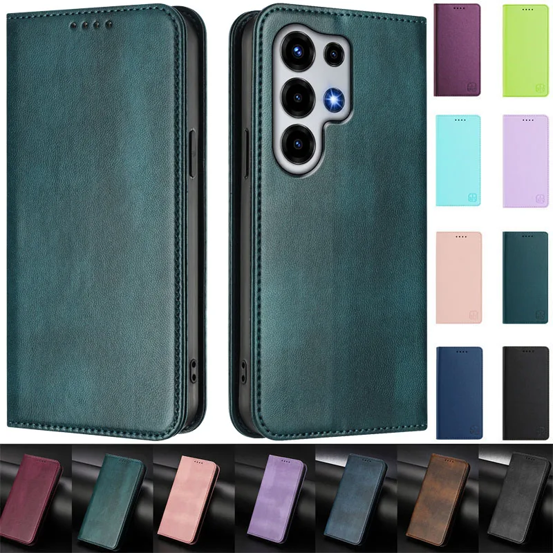s Premium Magnetic Leather Wallet Phone Case, Super 26 Ultra Edition