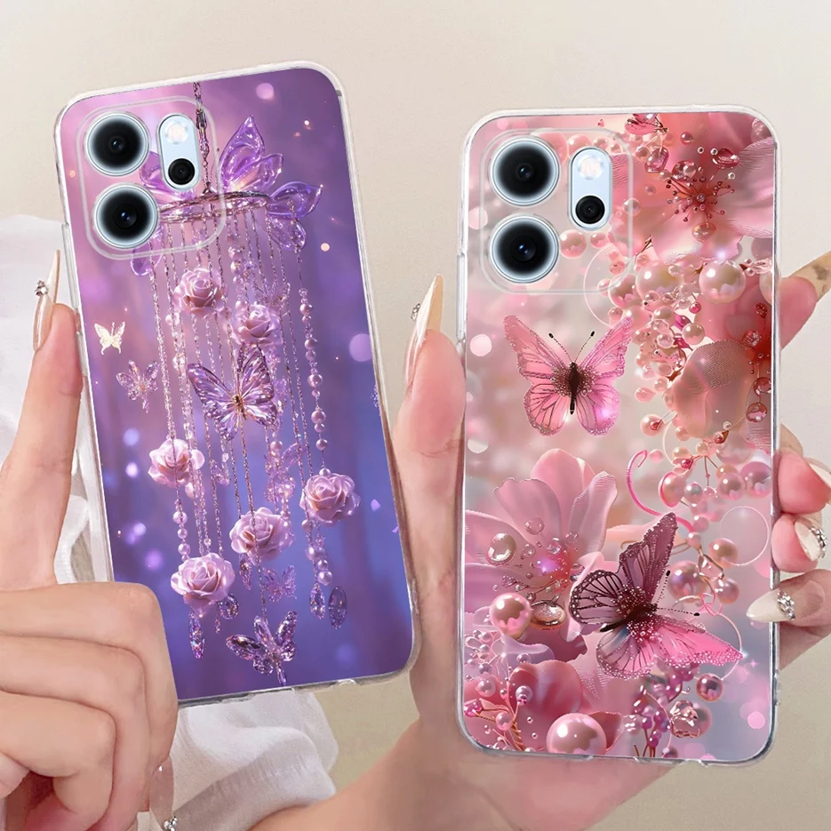 Colorful Flowers Painted Soft Slim Phone Case Cover