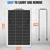 Panneaux solaires 18V 125W 250W 375W 500W, panneau solaire Flexible Mono, cellule solaire pour chargeur de batterie 12V/24V, Kits domestiques 1000W, bateau RV 2
