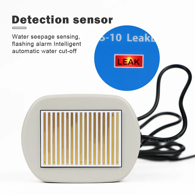 Leakage Detector Water Purifier HM Leakage Alarm With Protection Valve Water Pipe Leakage Detector Automatic Shutdown,Requisite 6