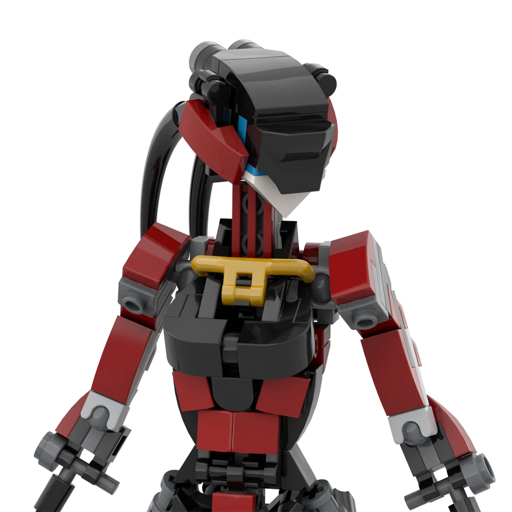 希少！ガン消しピンク ロボット フィギュア 組み立て可能 Ninja girl-女性用ロボットフィギュア,ビルディングブロック