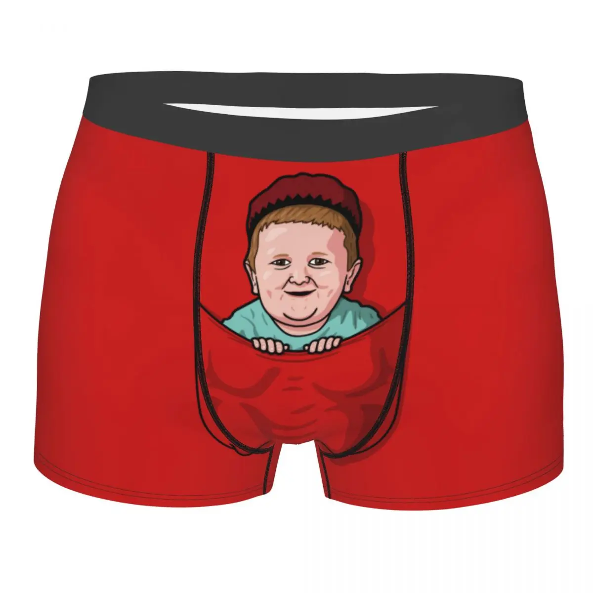 Fashion Hasbulla Magomedov Pocket Boxers Shorts Panties Men\'s Underpants Stretch Hasbullah Smile Briefs Underwear