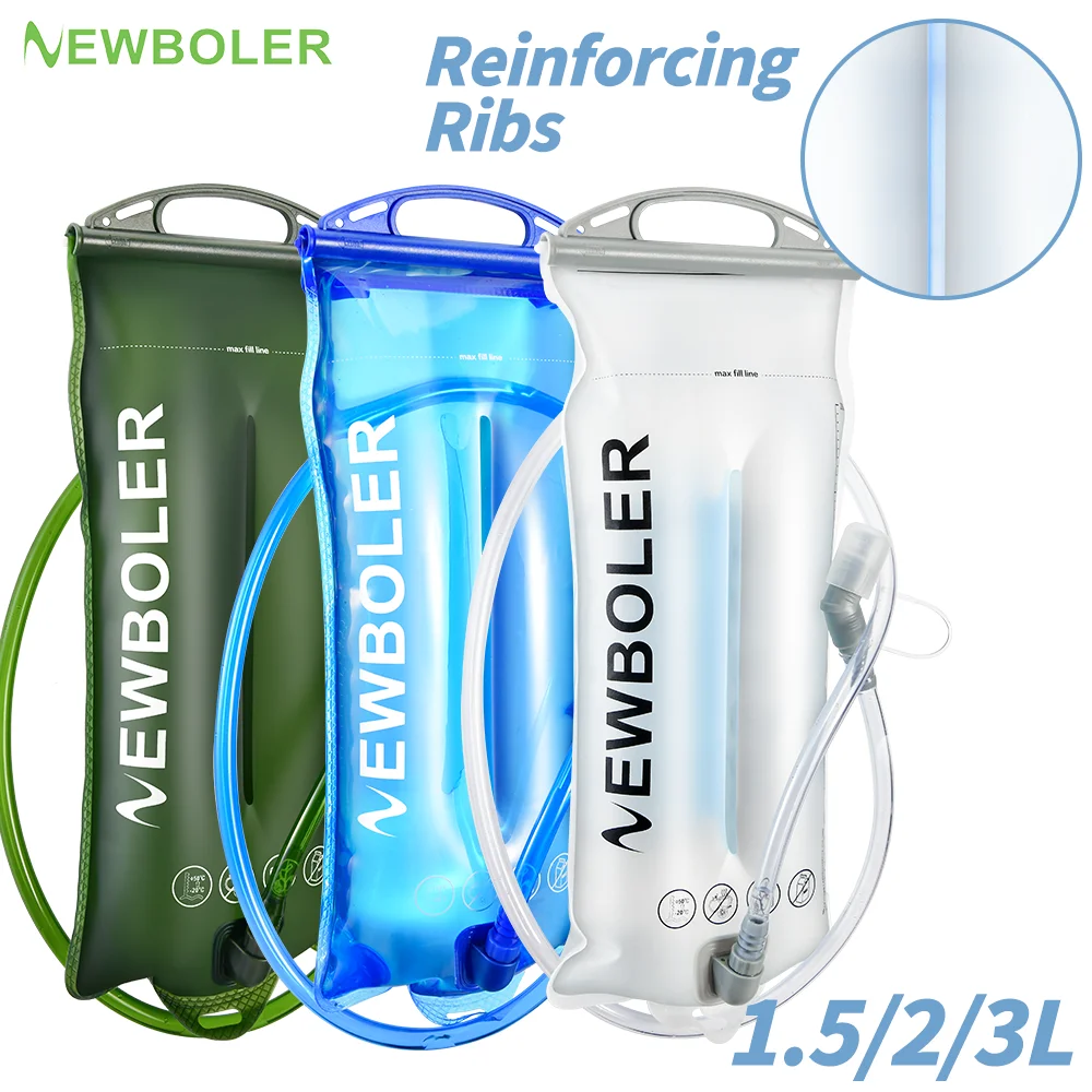 Water Bladder Hydration Backpack 2L Capacity PEVA Water Bag Reservoir For Running Cycling Hydration Storage Bag NEWBOLER