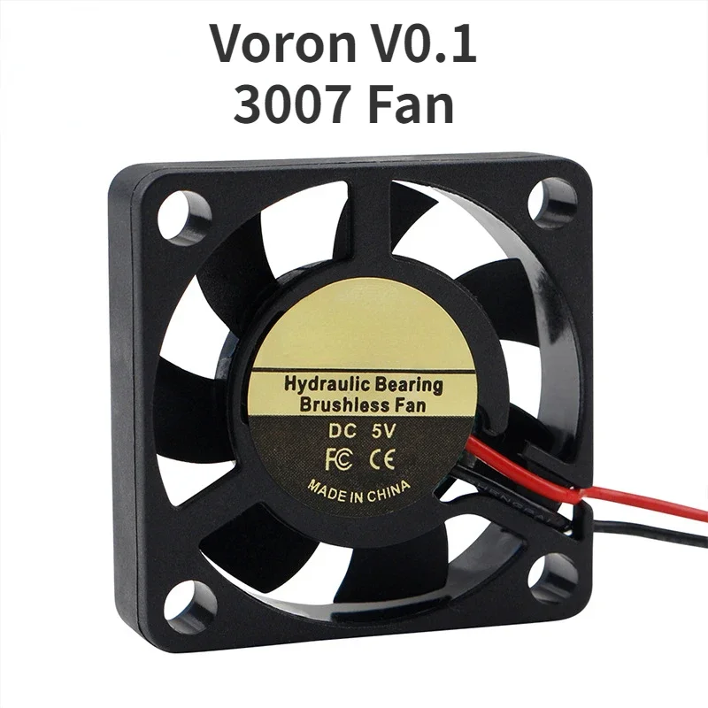 3D Printer Accessories Voron V0.1 3007 Extruder DC Fan DC-5V Raspberry Pie Cooling Fan 4 pcs blower cooling fan hotend extruder 3d printer 5015 brushes dc 50x50x15mm 12v 24v cooling fan 2 pin terminal