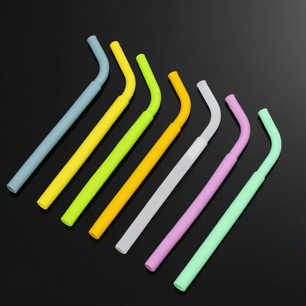 Reusable Silicone Collapsible Drinking Straws
