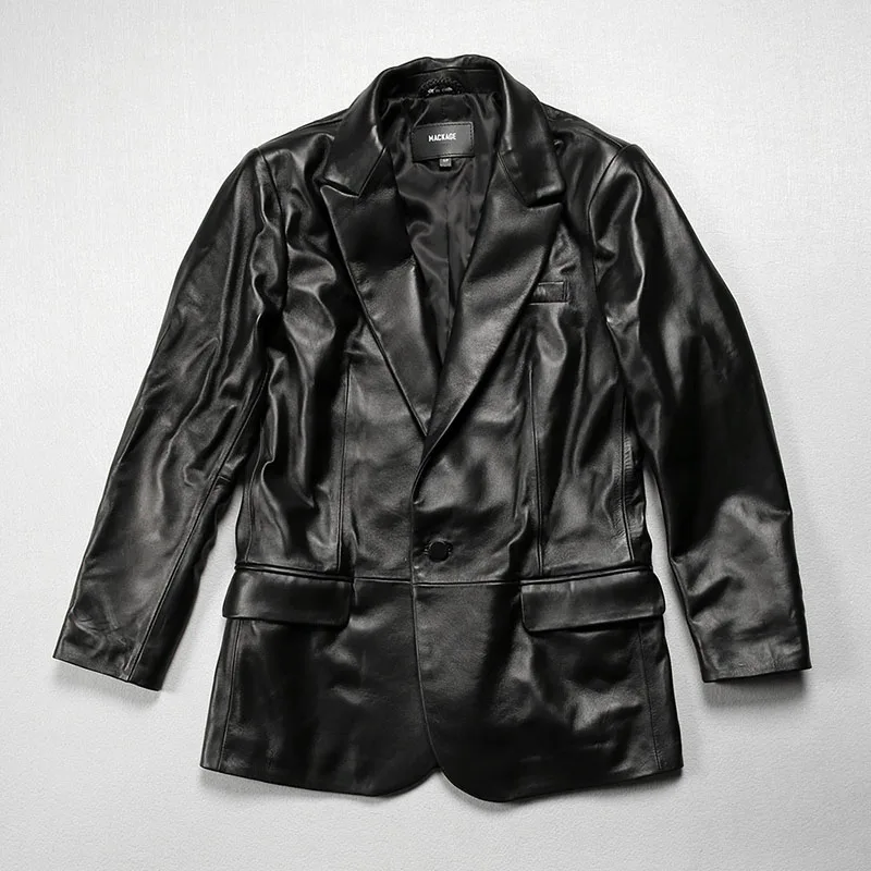 High Quality Genuine Leather Suits Women\'s Black Sheepskin Jacket