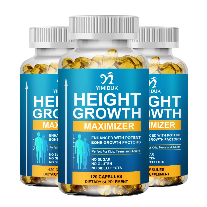 thumbnail image 1 of Cápsulas para aumentar la altura Maximizador Promueve el crecimiento y la salud de los huesos Suplemento para aumentar la estatura Vitaminas y calcio, 1 of 5